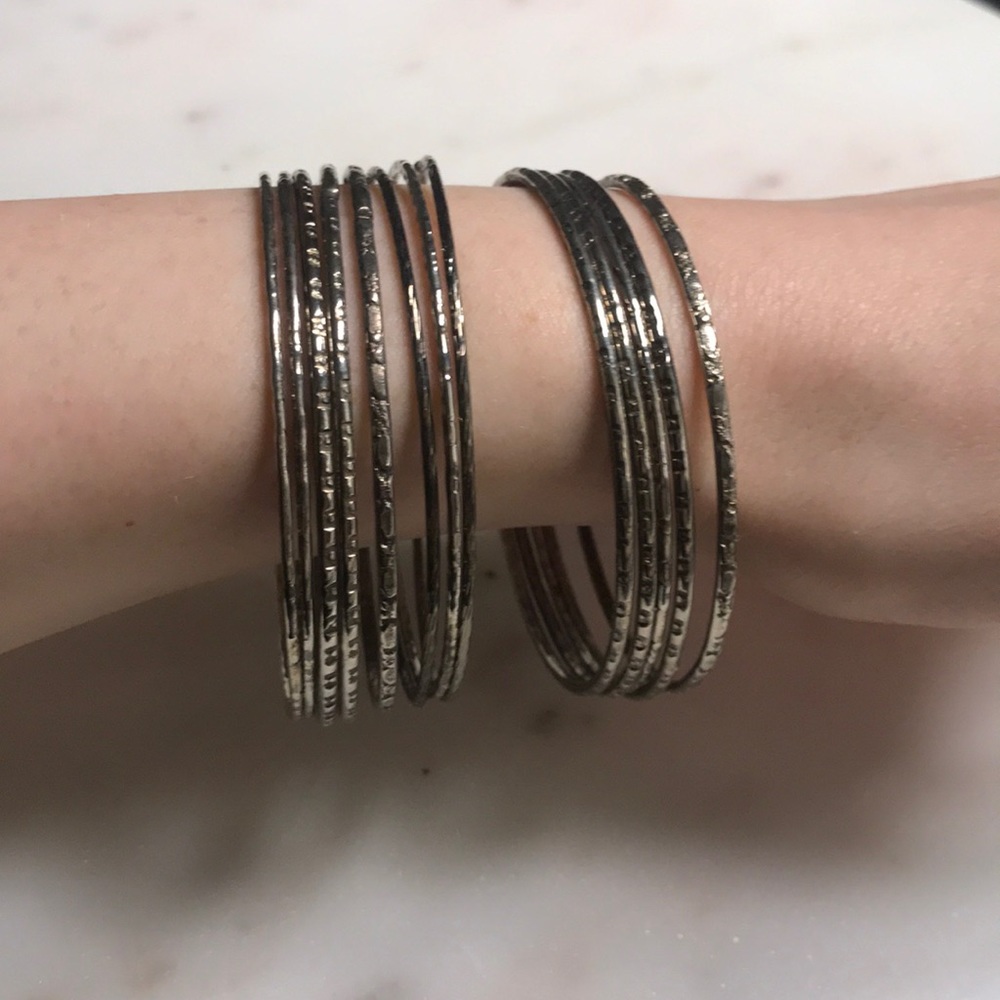 Silver bangles